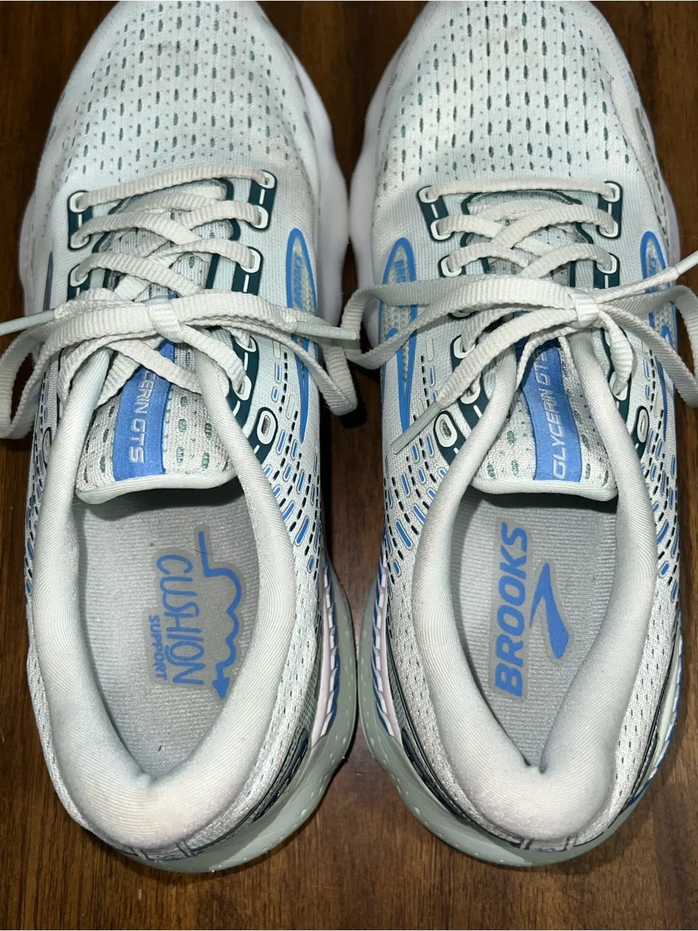 Brooks Glycerin GTS 20 Running Shoes - Light Ocean Blue Womens Size 11 B